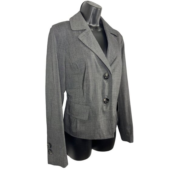 Women’s cropped and Lined business jacket size 12 gray - Picture 3 of 15